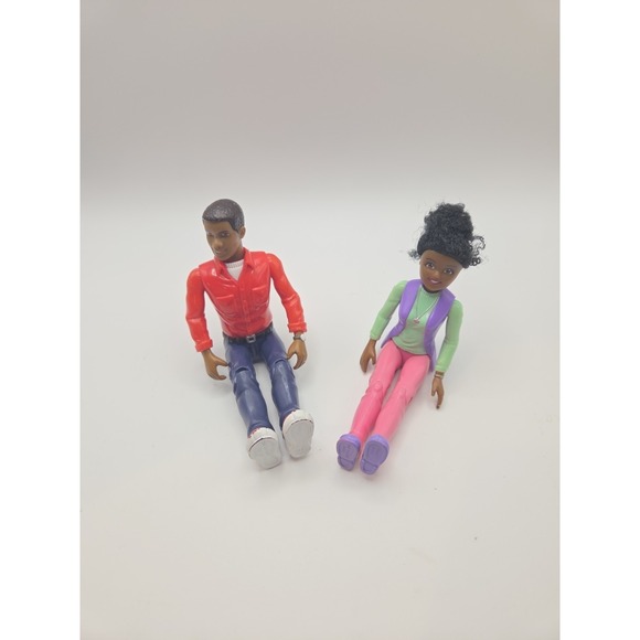 Fisher-Price Other - Loving Family Dollhouse Replacement Figures Mom Dad  AA African American